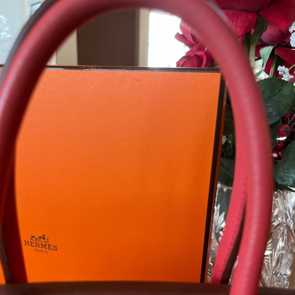 Hermes Birkin bag 🌹Bougainvillier Clemence GHW - Picture 9 of 13